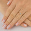 Anel de Ouro Com Diamantes Invisible Noivado Chuveirinho