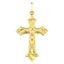 Pingente ouro 18k amarelo crucifixo cruz detalhada grande