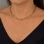 Colar Choker de Elos Graduados em Ouro 18k