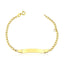 Pulseira Infantil de Ouro 18k Chapinha