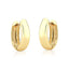 Argola Click Oval em Ouro 18k Amarelo